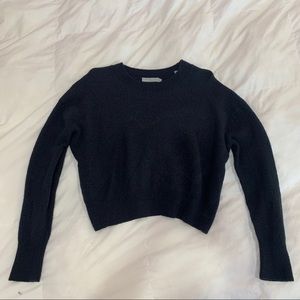 Vince Pullover Wool Blend Sweater Navy Blue Large